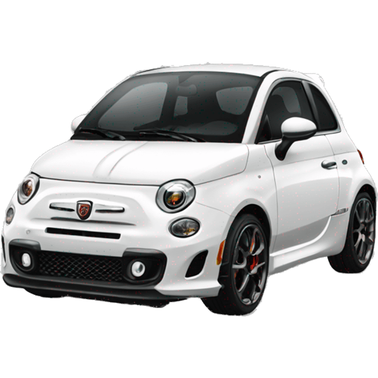 white abarth emoji