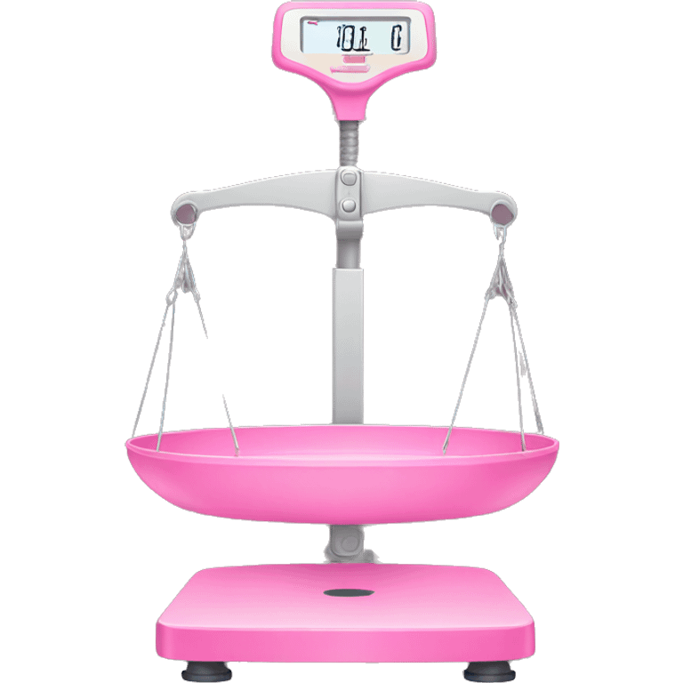 Pink body weight scale  emoji