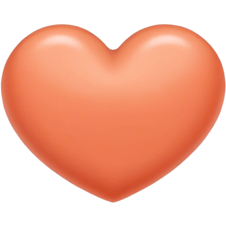 Plain salmon color heart emoji