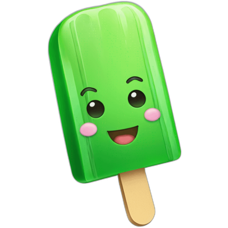 green popsicle emoji