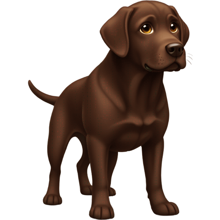 chocolate labrador  emoji