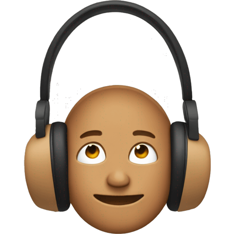 Tan beats headphones emoji