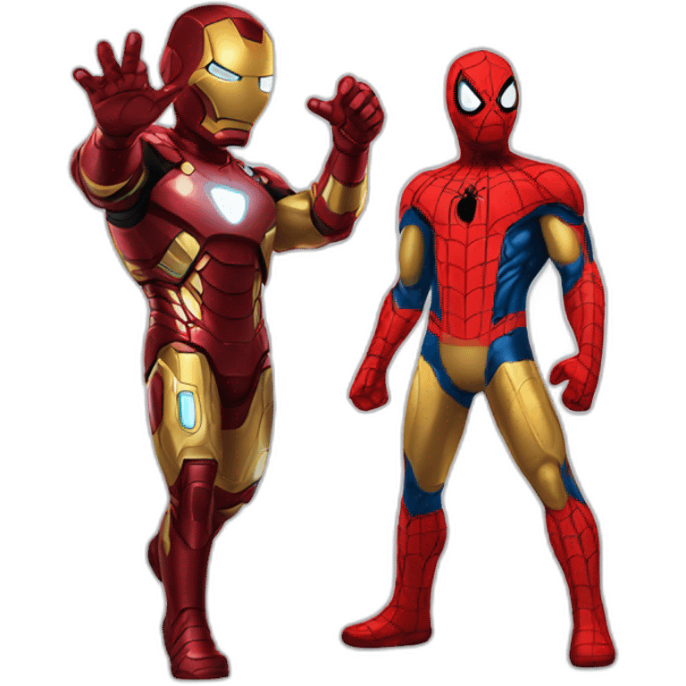 Ironman and Spiderman emoji