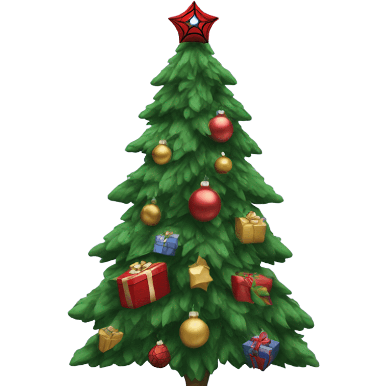 Spiderman Christmas Tree emoji