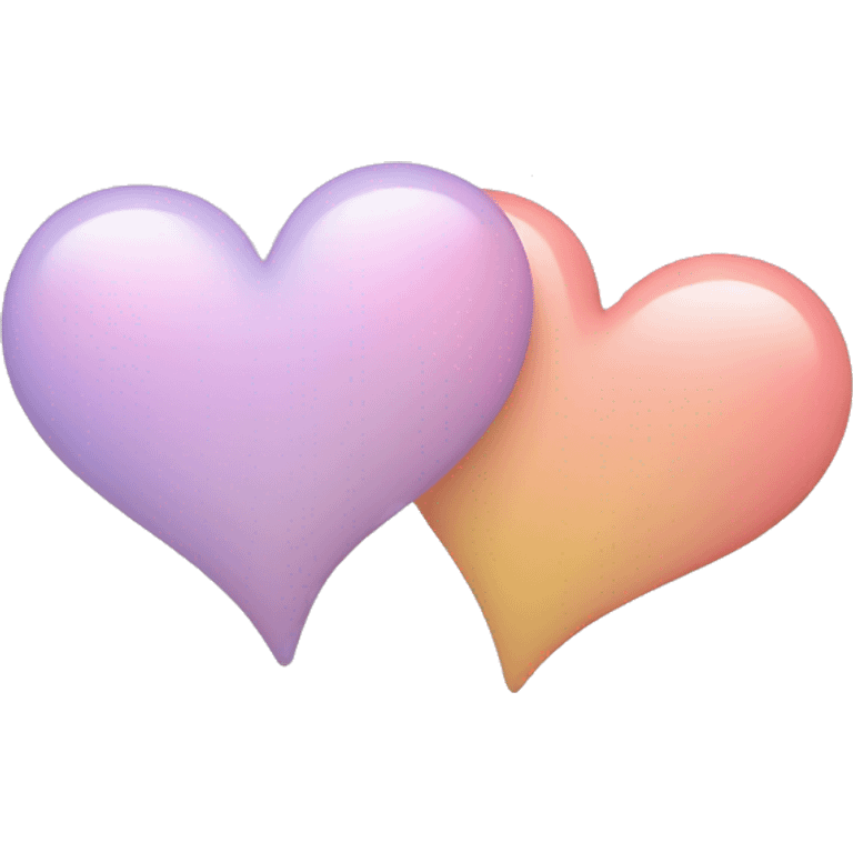 Two-hearts-coloured-light-pastel-shade emoji