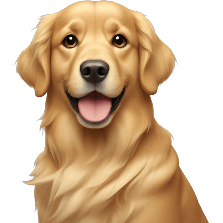 Golden retriever dog emoji