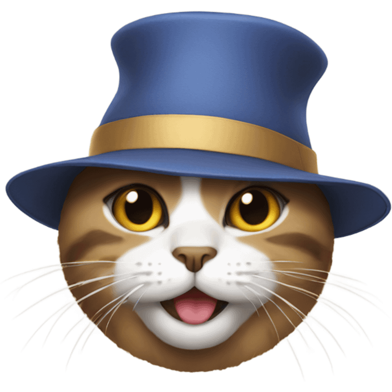 Cat in a hat emoji