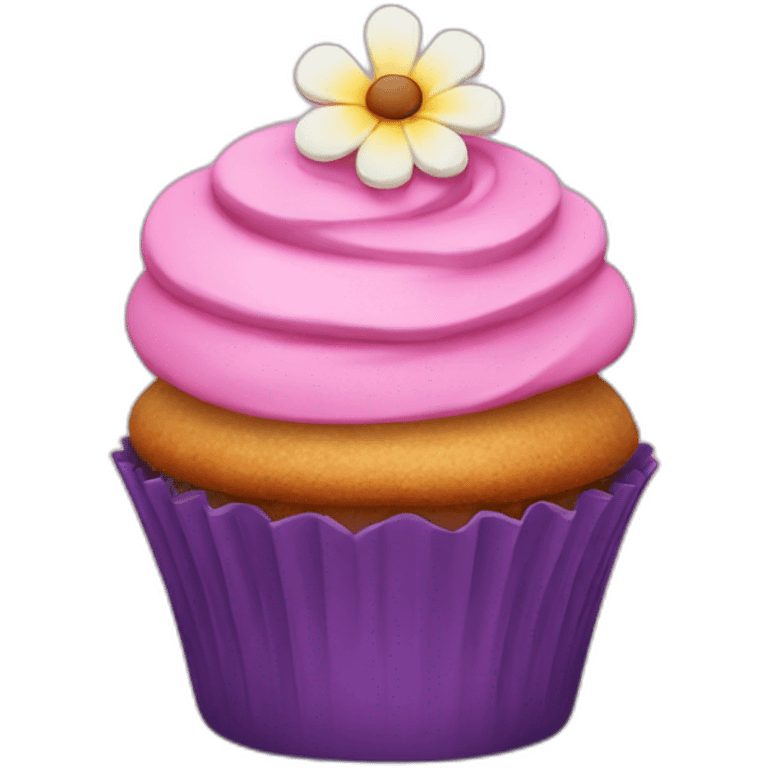 blossom cupcake emoji