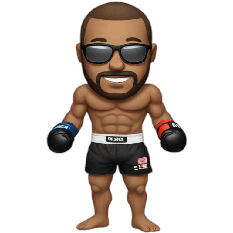 MMA fighter with glases emoji