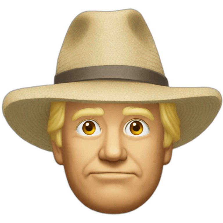 Trump avec un chapeau  emoji