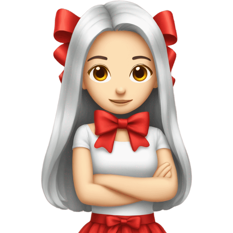 red bow cute emoji