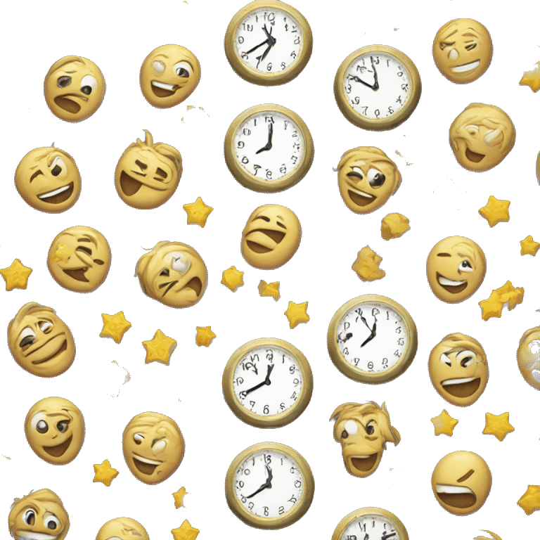 Clock midnight  emoji