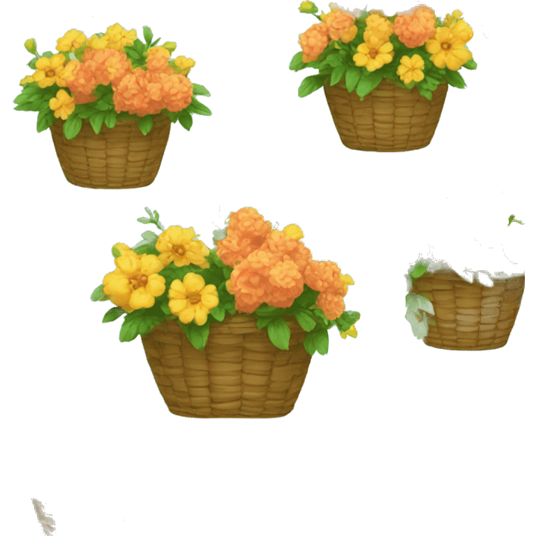 flower basket emoji