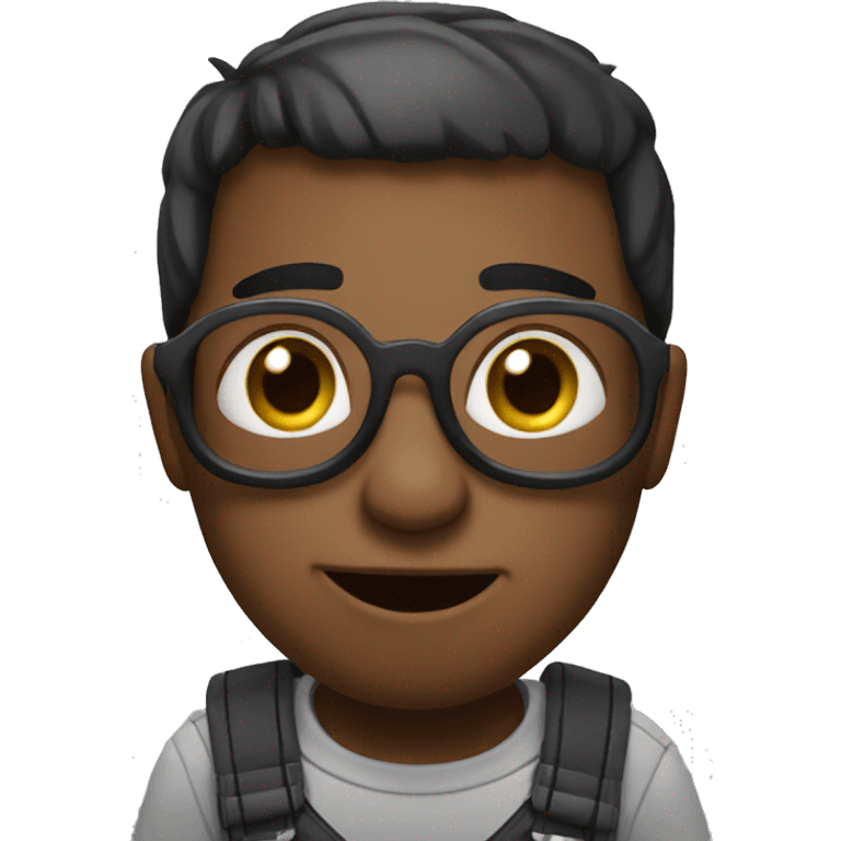 Short black cute minion  emoji