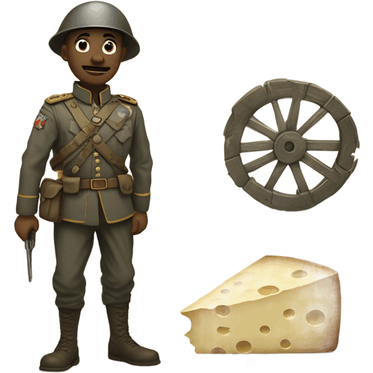 My rotten soldier, my sweet cheese emoji