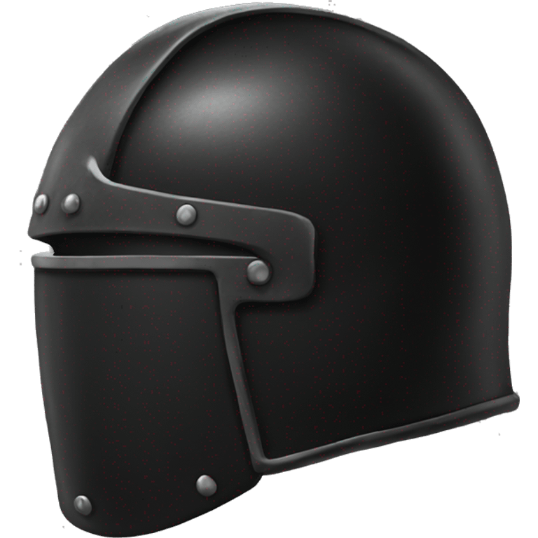 black leather helmet emoji