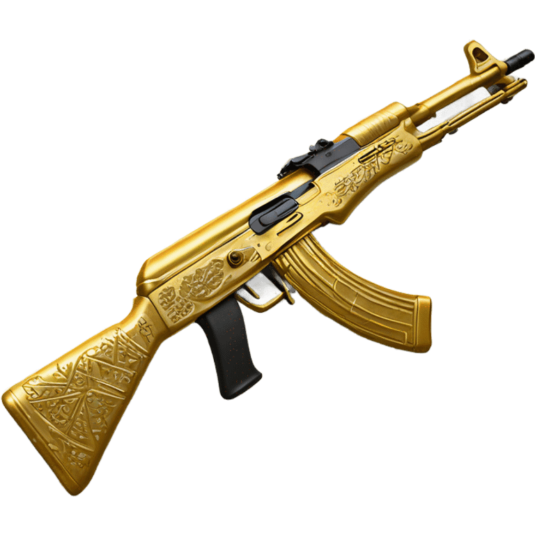 gold ak47 emoji