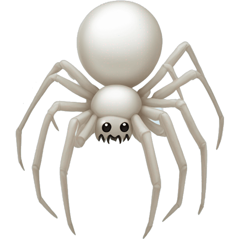 White pearly spider emoji