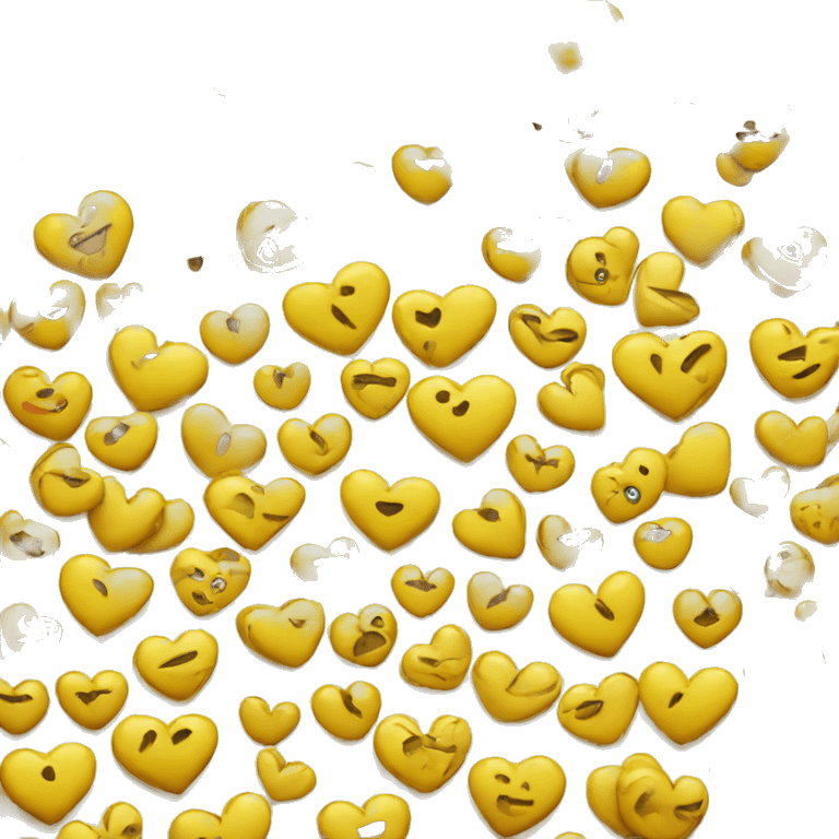 Yellow hearts emoji