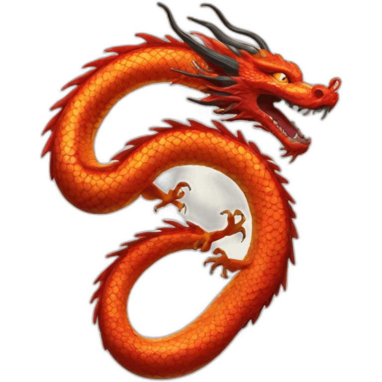 Chinese dragon Ouroboros emoji