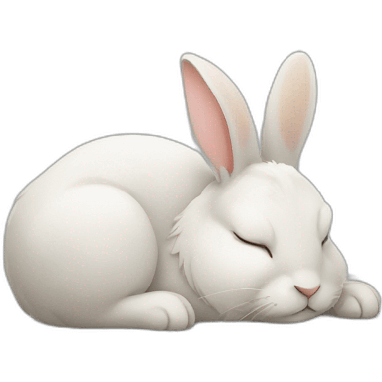 Rabbit sleeping emoji