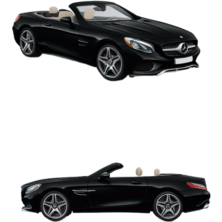 Black Mercedes convertible emoji