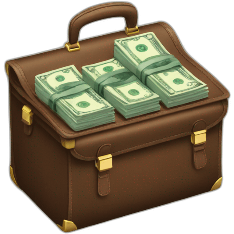 briefcase with money emoji