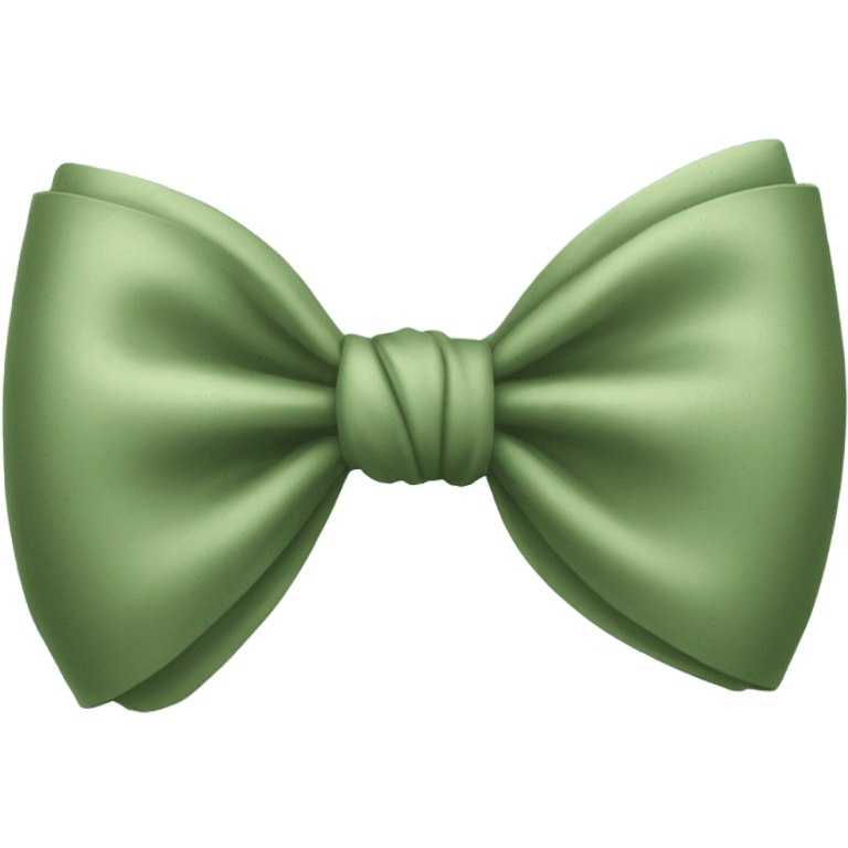 sage green bow emoji