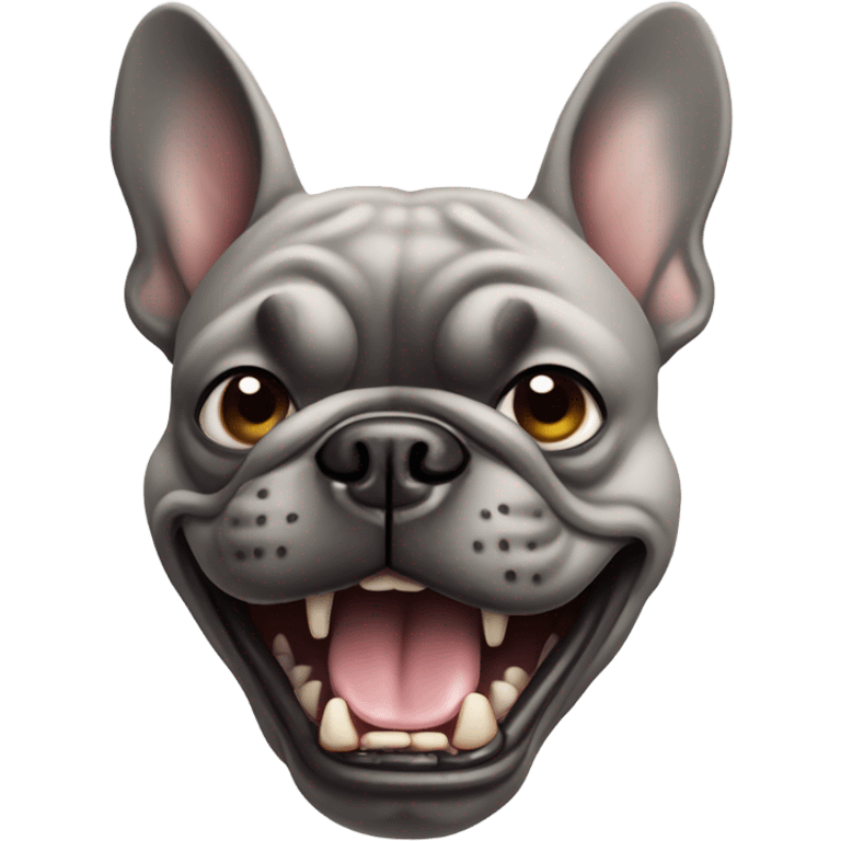 grey angry frenchie emoji