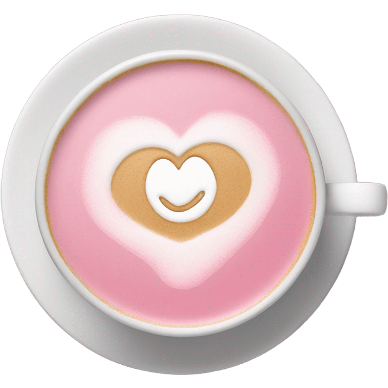 Pink latte emoji