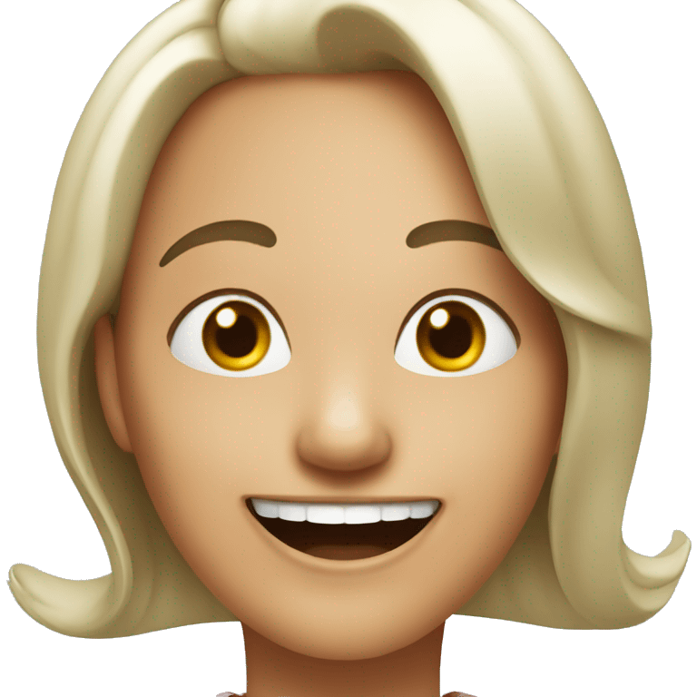 Laugh lady emoji