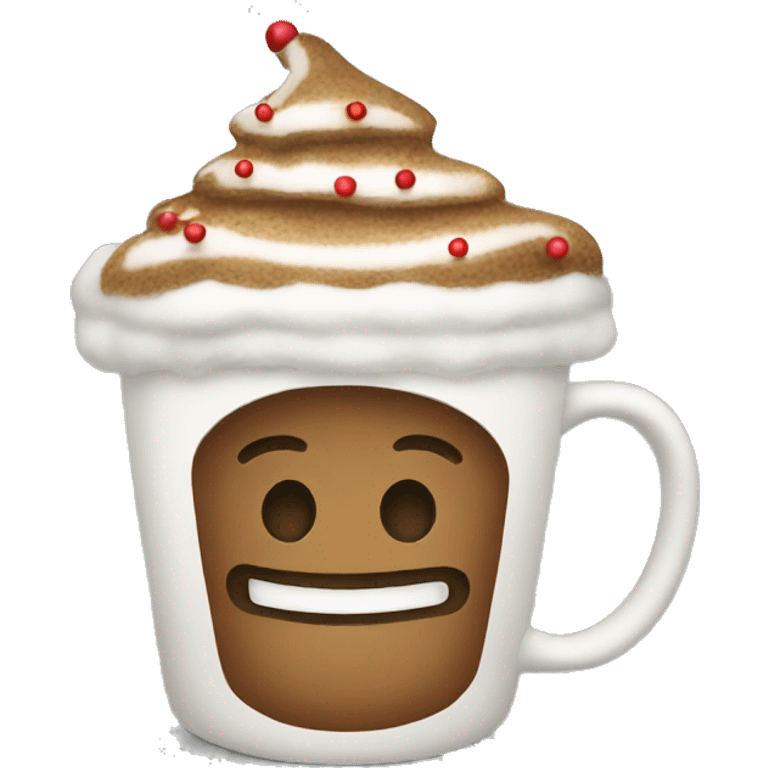 Christmas coffee emoji