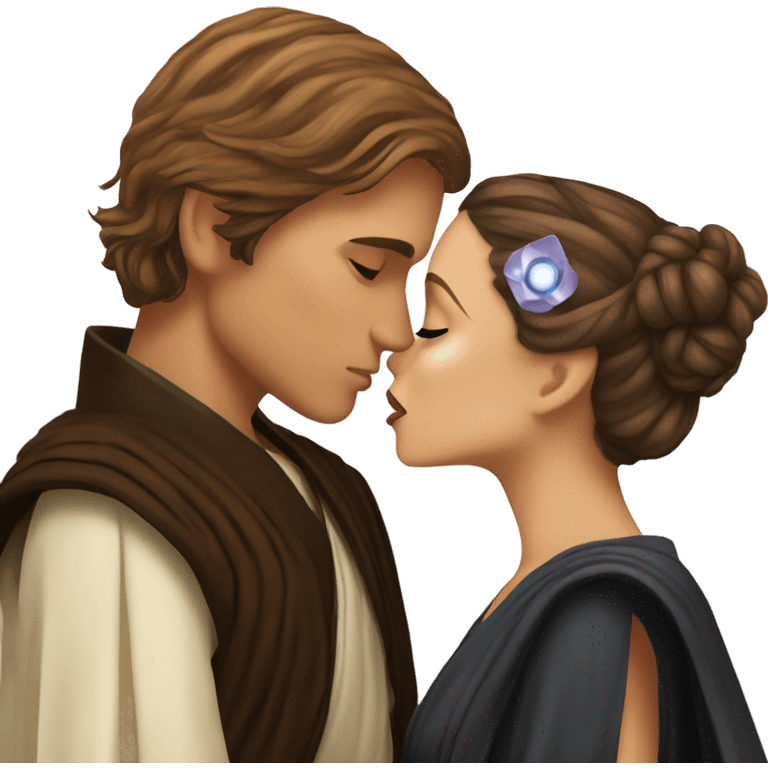 Anakin kissing Padme emoji