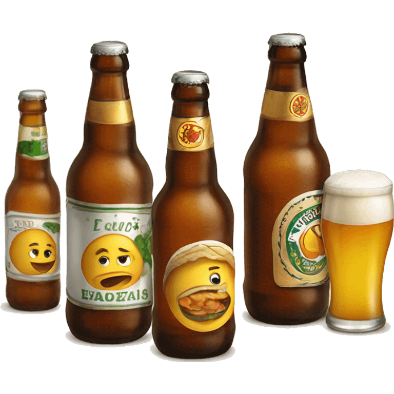 Cervezas con tapas emoji