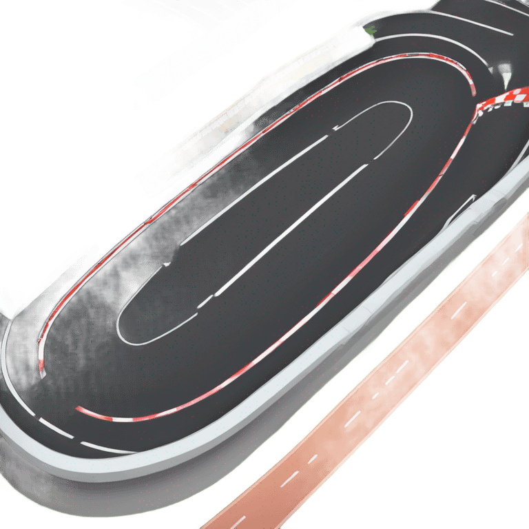 large sized race track emoji