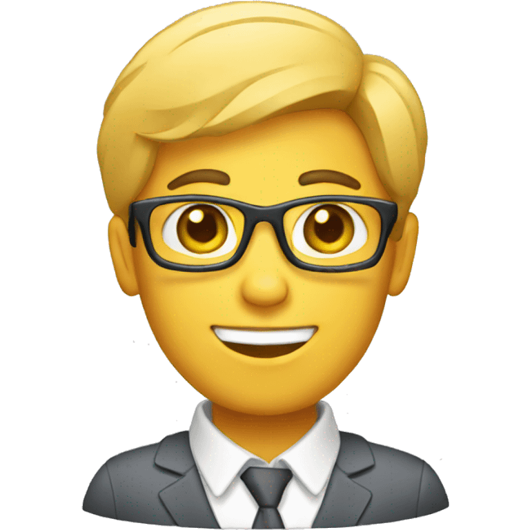 Recruiter with documents emoji