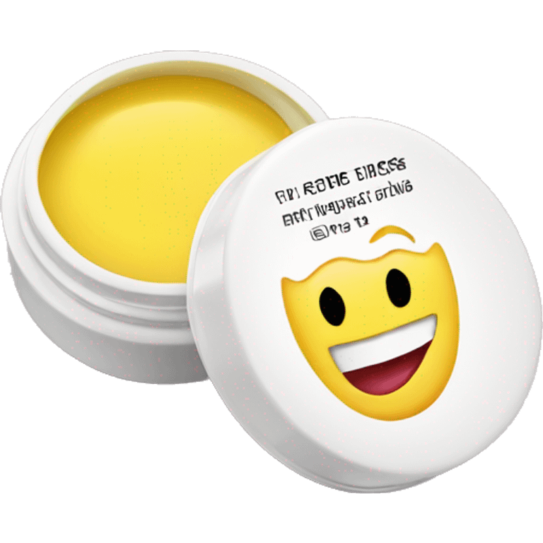 lip balm with label emoji