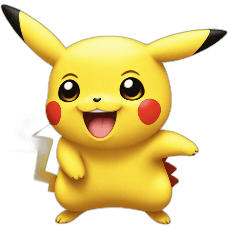 Pikachu happy emoji