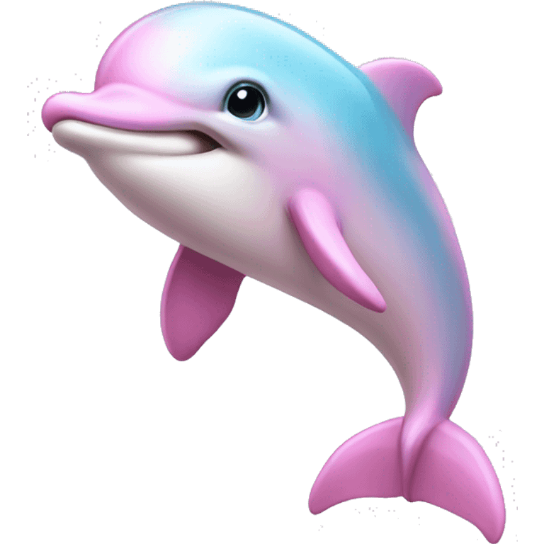 Pastel-pink-colors-dolphin emoji