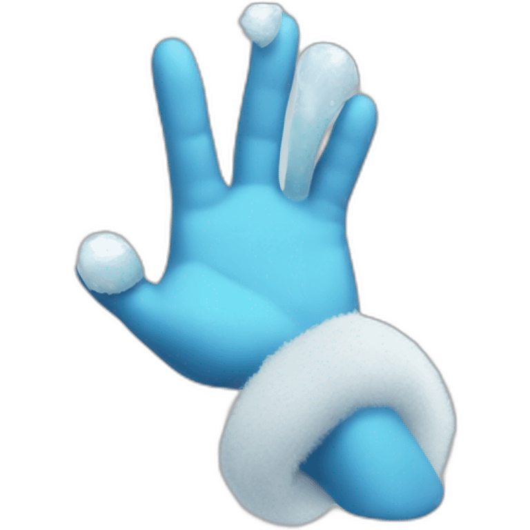 cool Father Frost hands Rock sign emoji