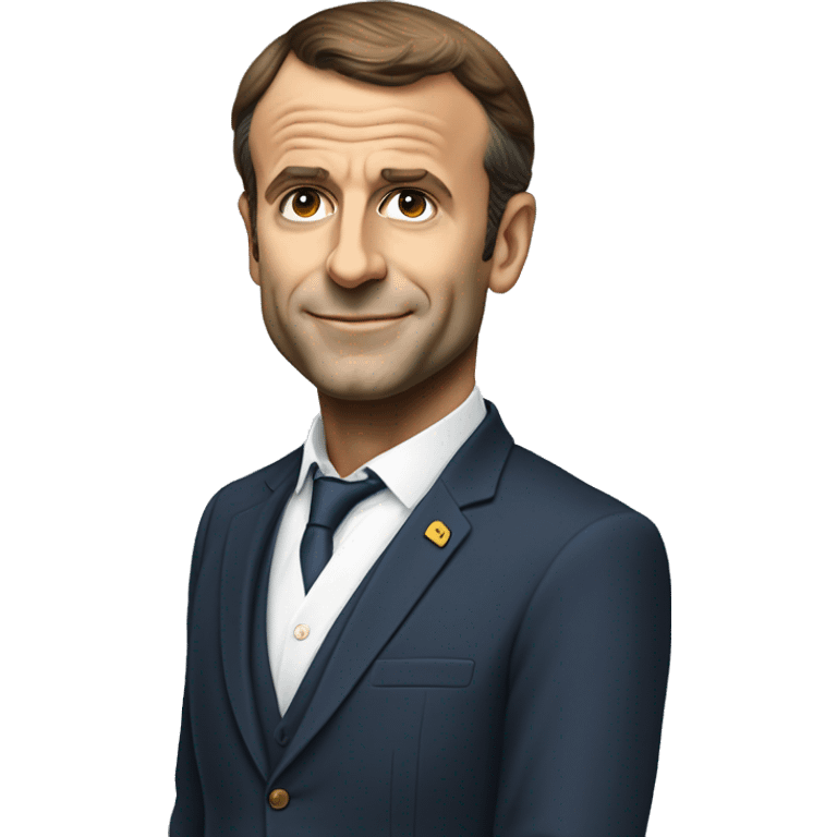 Emanuel Macron debout emoji