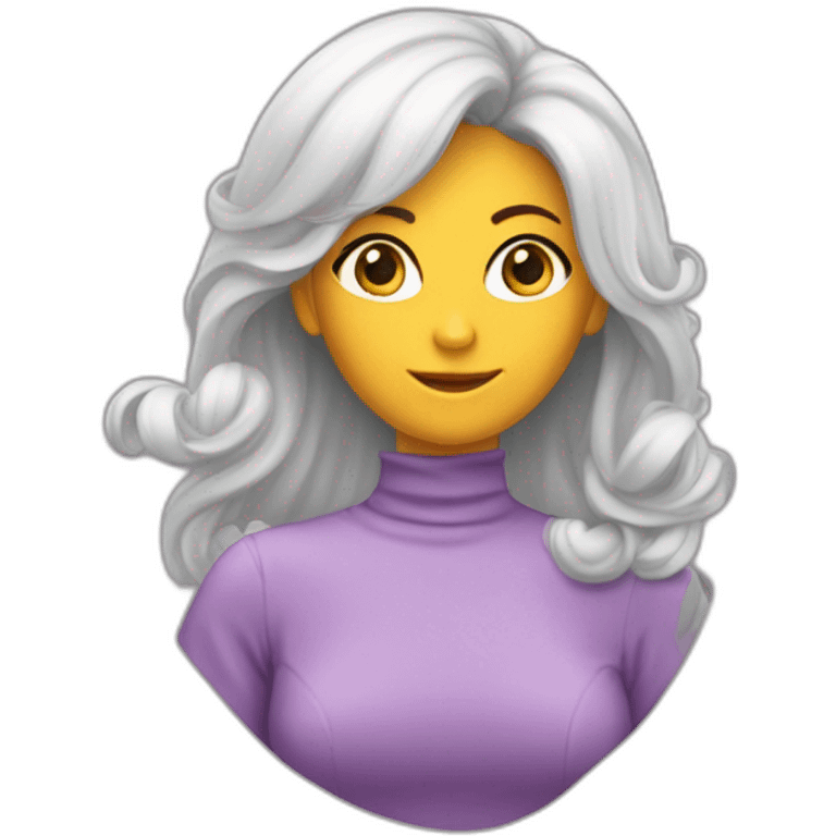 una donna che ha un vestito che diventa invisibile, fallo mentre è invisibile emoji