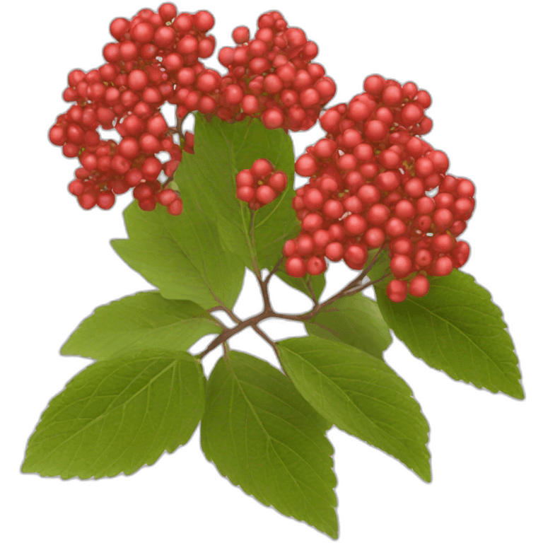 red viburnum emoji