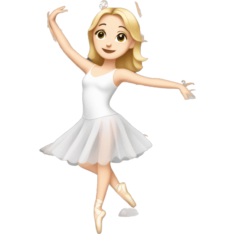 white girl Dancing Ballet emoji