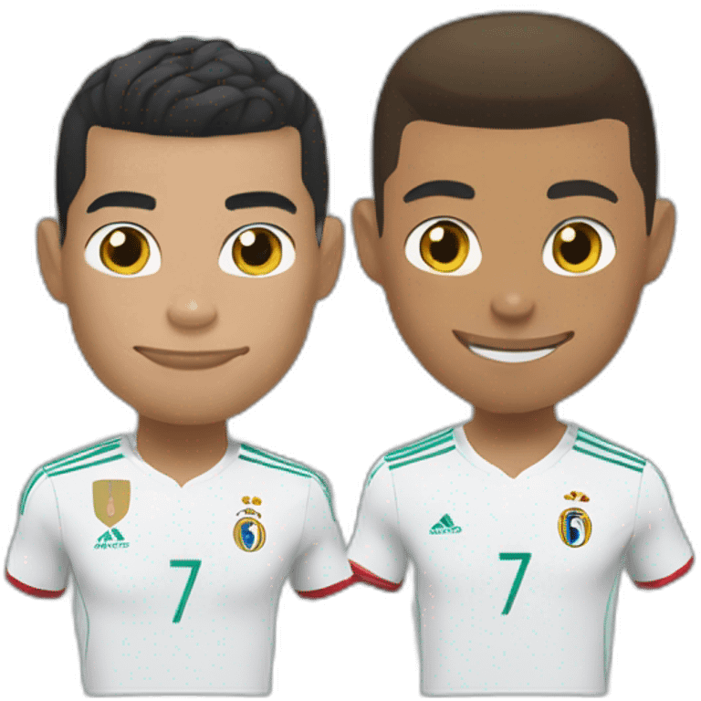 Cristiano Ronaldo with Kylian Mbappé emoji