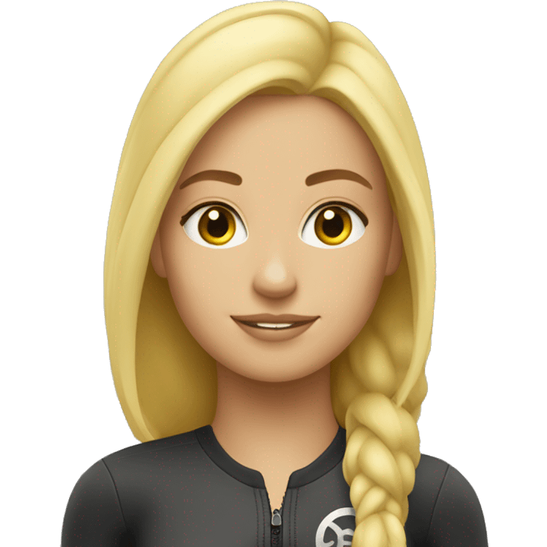 SoulCycle blond girl rider emoji