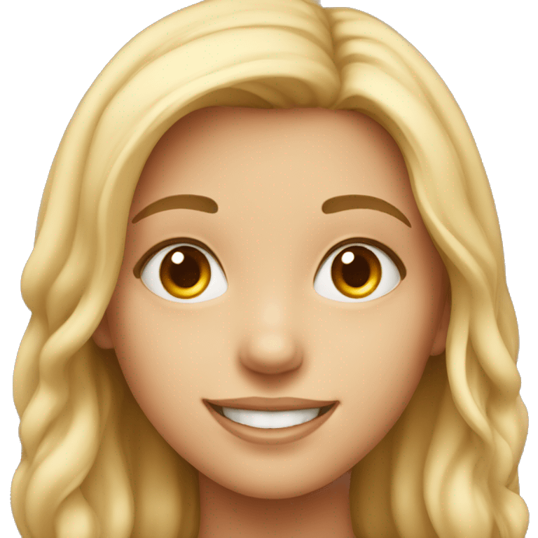 smiling girl close-up portrait emoji