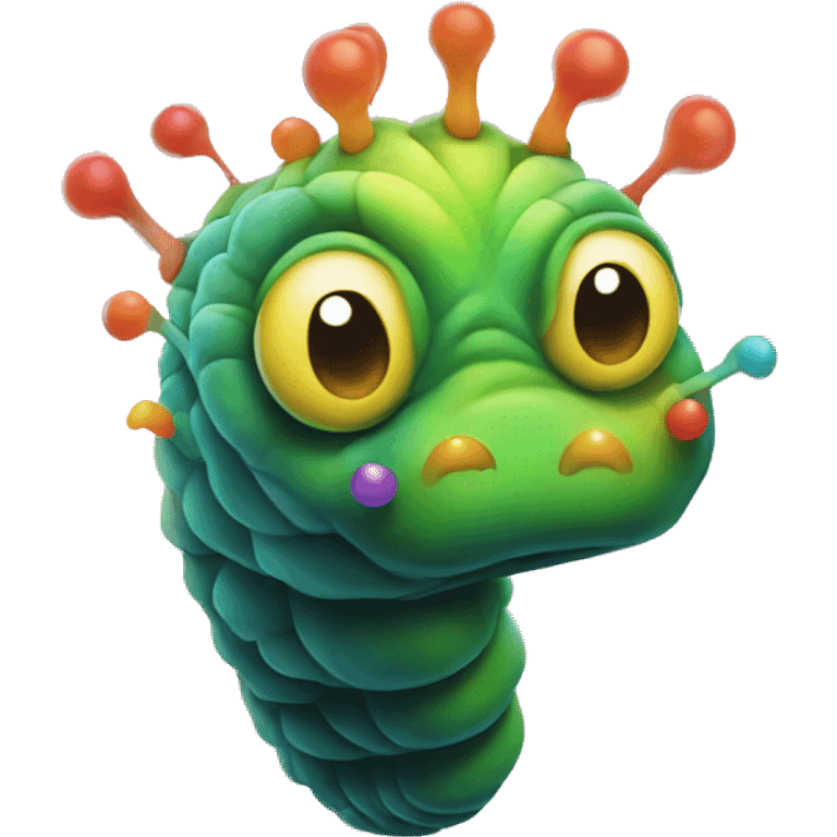 One psychedelic carterpillar detached from reality  emoji