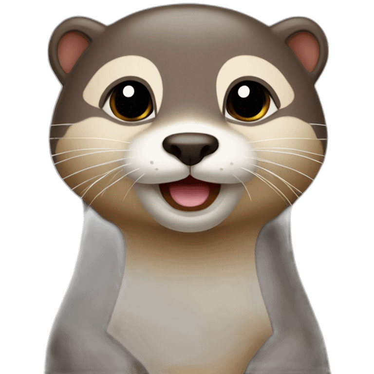 Loutre sur chat emoji