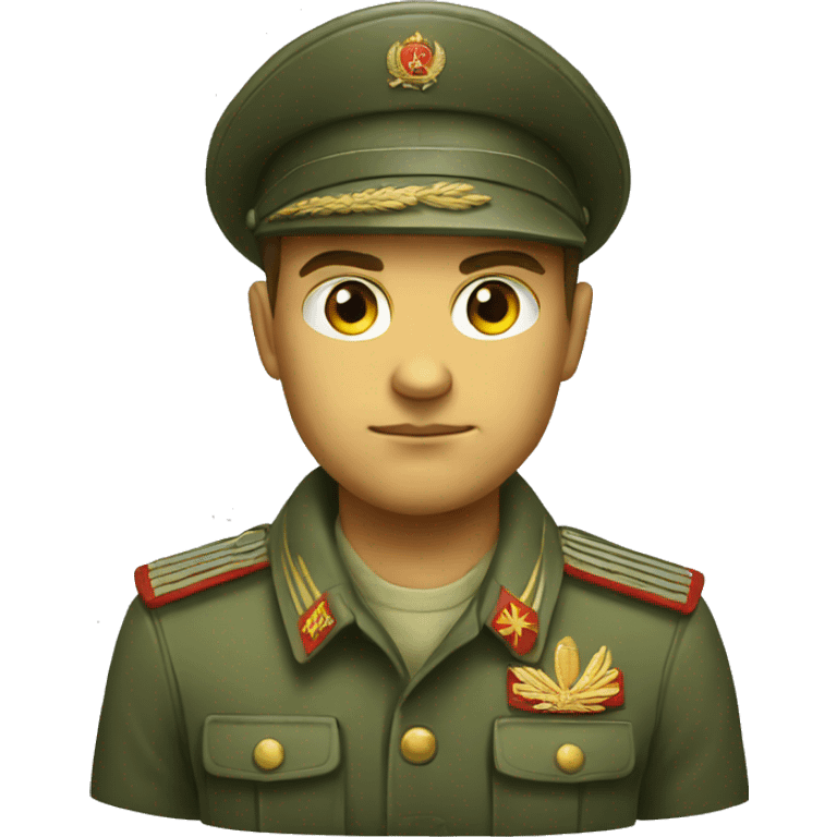 ussr soldier serious  emoji